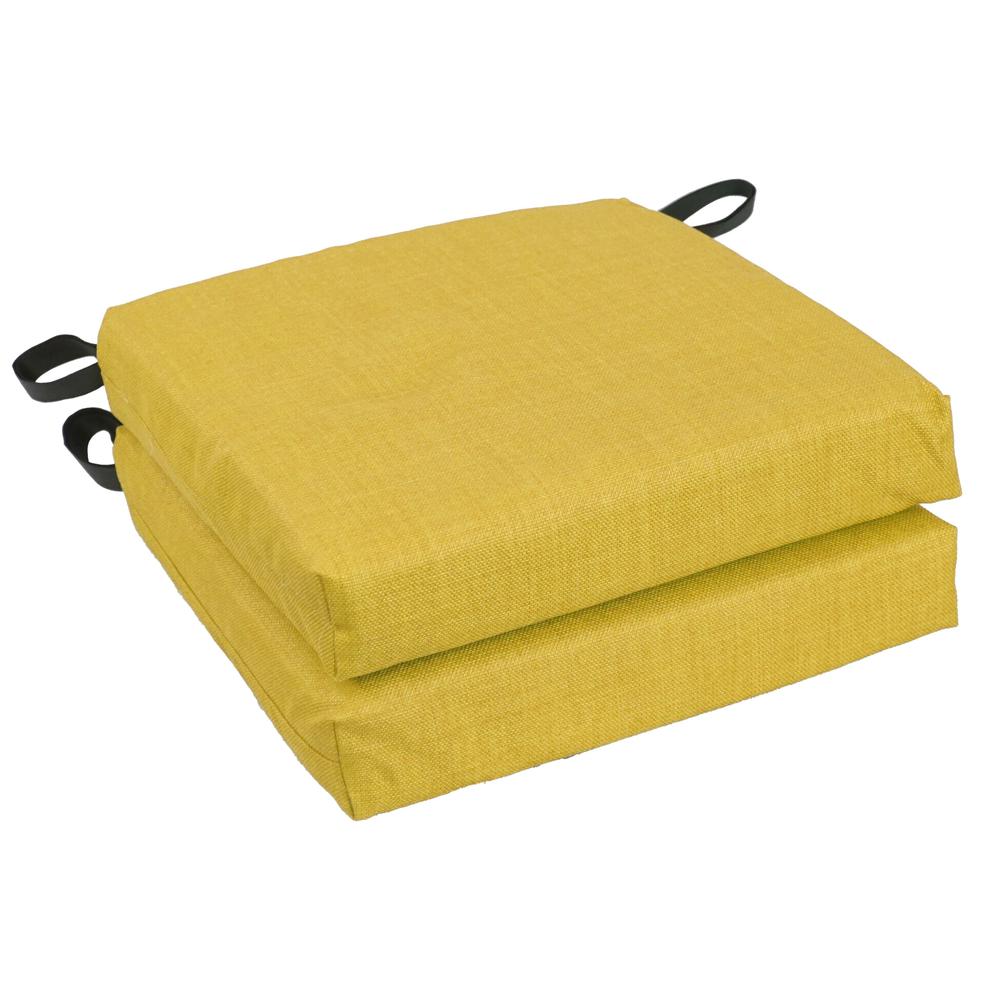 16-inch Outdoor Cushion, Lemon. Picture 1