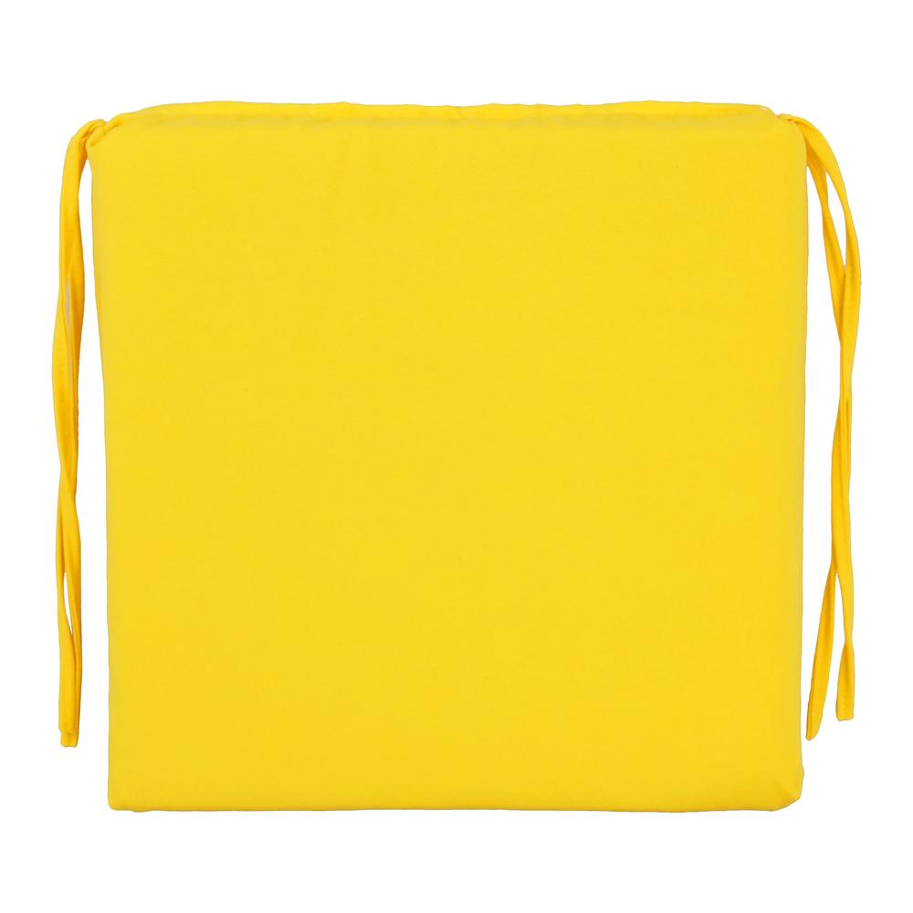 Blazing Needles Indoor 16" x 16" Twill  Chair Cushion, Sunset. Picture 2