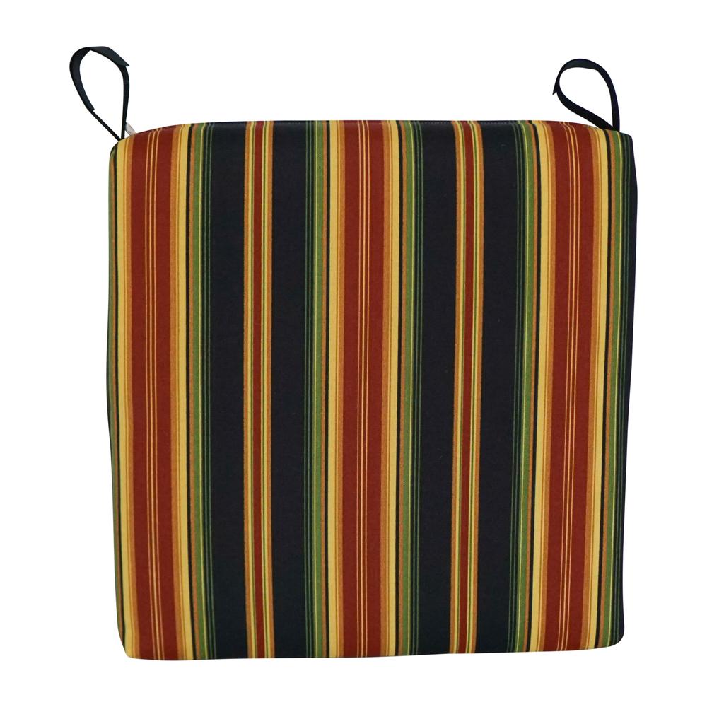 Set of 4 Outdoor Chair Cushions, Lyndhurst Raven. Picture 2