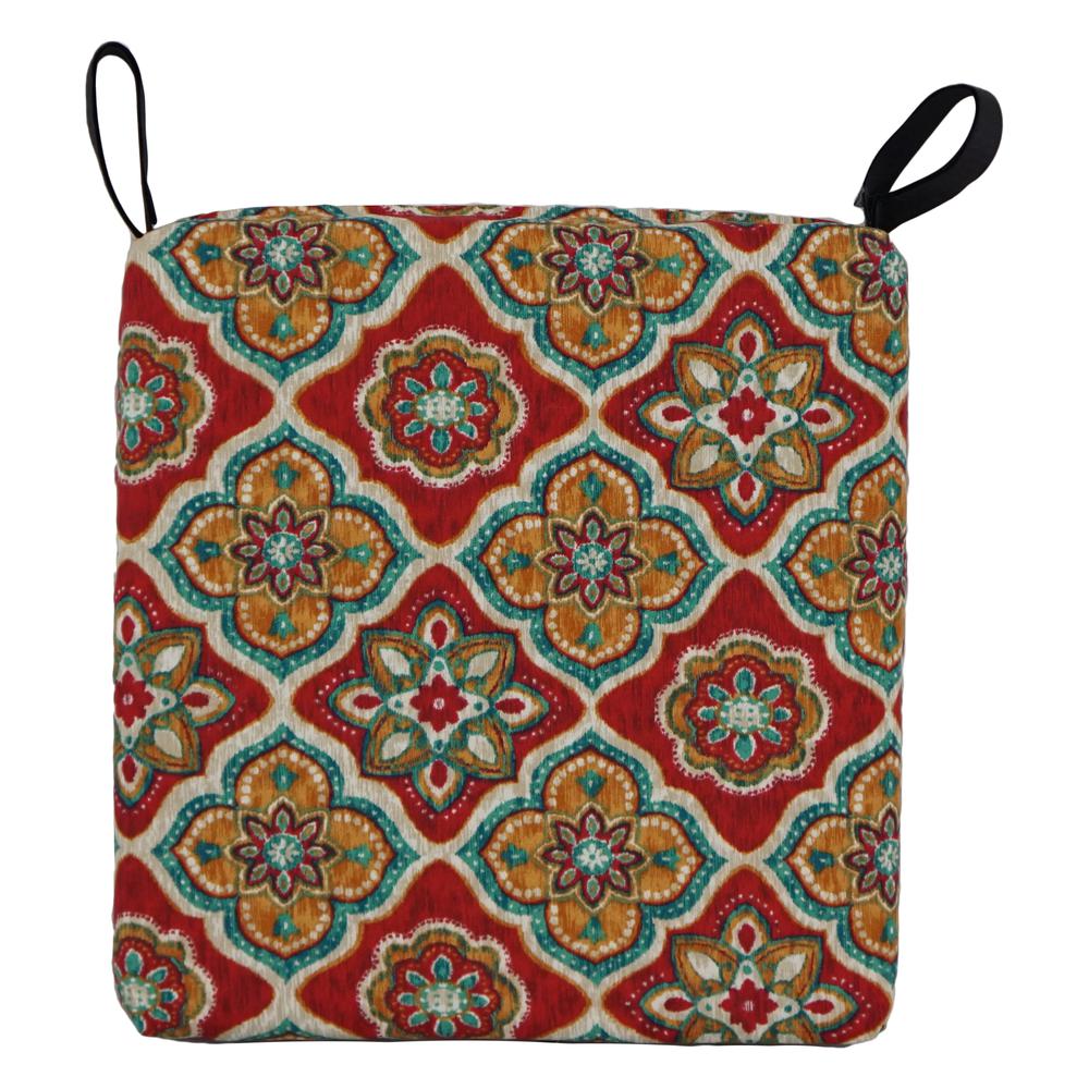 Set of 4 Outdoor Chair Cushions, Adonis Jewel. Picture 2