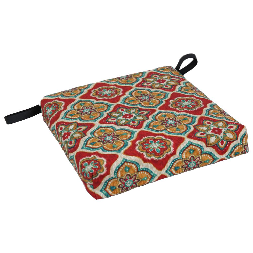 Set of 4 Outdoor Chair Cushions, Adonis Jewel. Picture 3