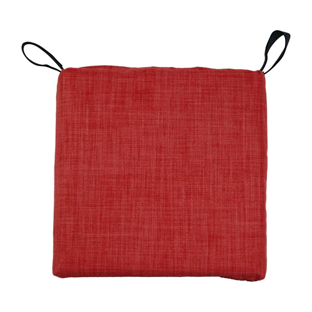 Set of 4 Outdoor Chair Cushions, Paprika. Picture 2