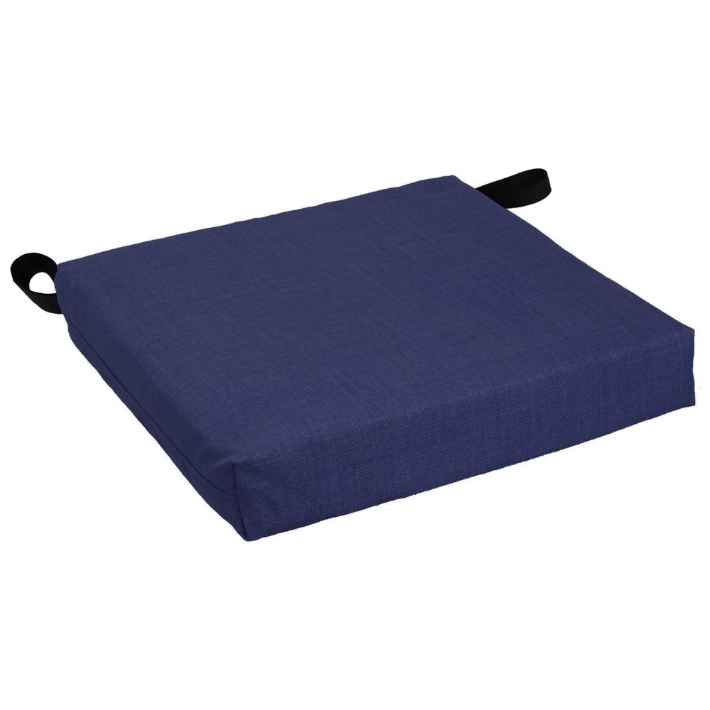 Set of 4 Outdoor Chair Cushions, Azul. Picture 3