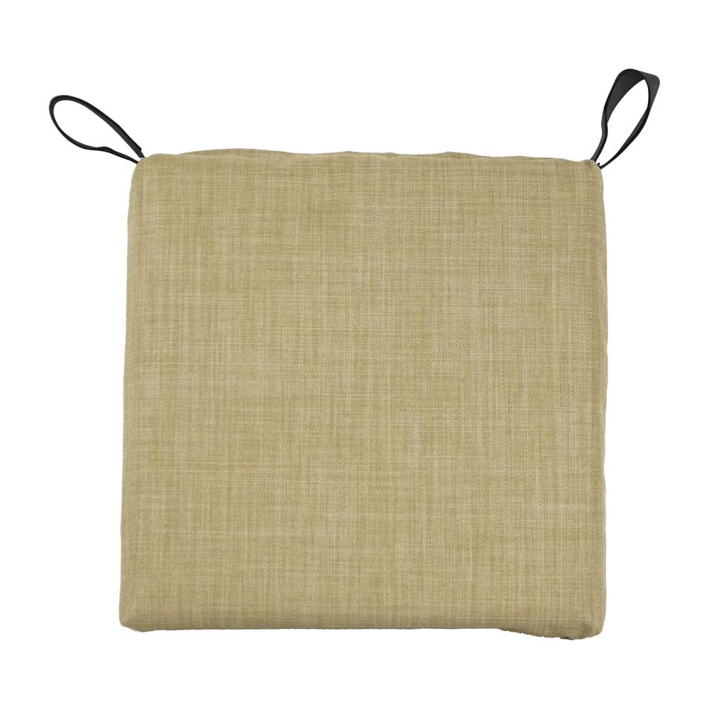 Set of 4 Outdoor Chair Cushions, Sandstone. Picture 2