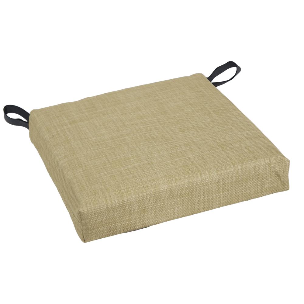 Set of 4 Outdoor Chair Cushions, Sandstone. Picture 3