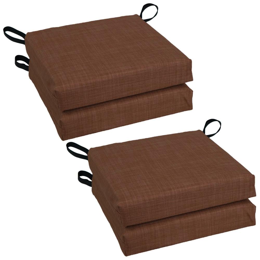 Set of 4 Outdoor Chair Cushions, Cocoa. Picture 1