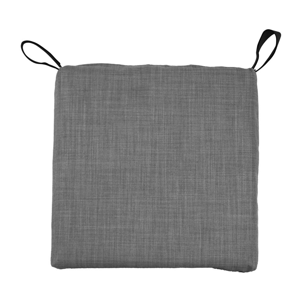 Set of 4 Outdoor Chair Cushions, Cool Gray. Picture 2
