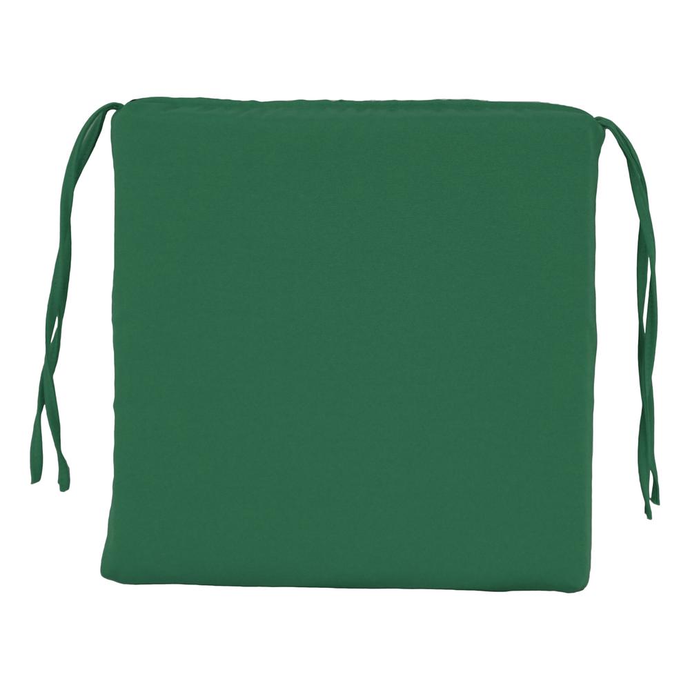 Blazing Needles Set of 4 Indoor Twill Chair Cushions, Forest Green. Picture 2