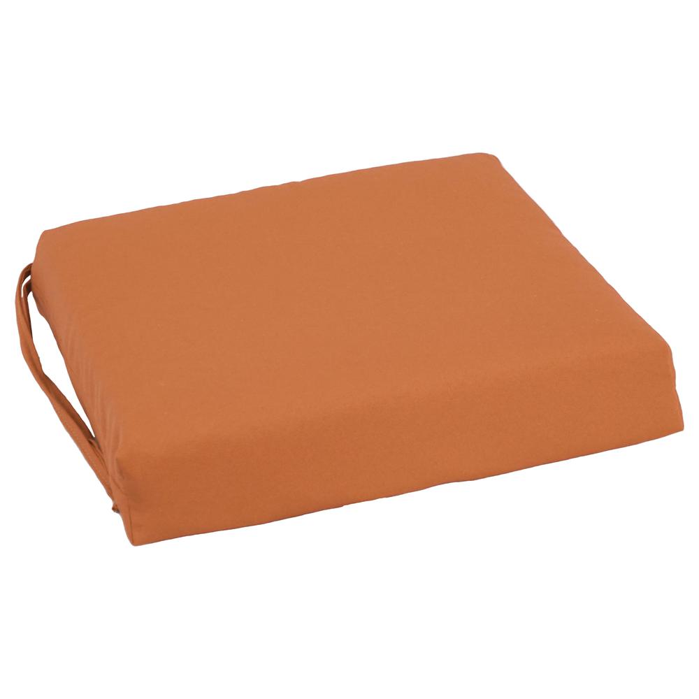 Blazing Needles Set of 4 Indoor Twill Chair Cushions, Spice. Picture 3