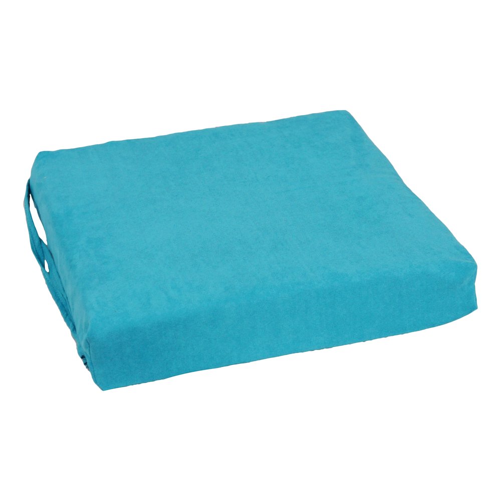 16-inch Premium Solid Polyester Indoor Square Chair Cushions (Set of 6). Picture 3