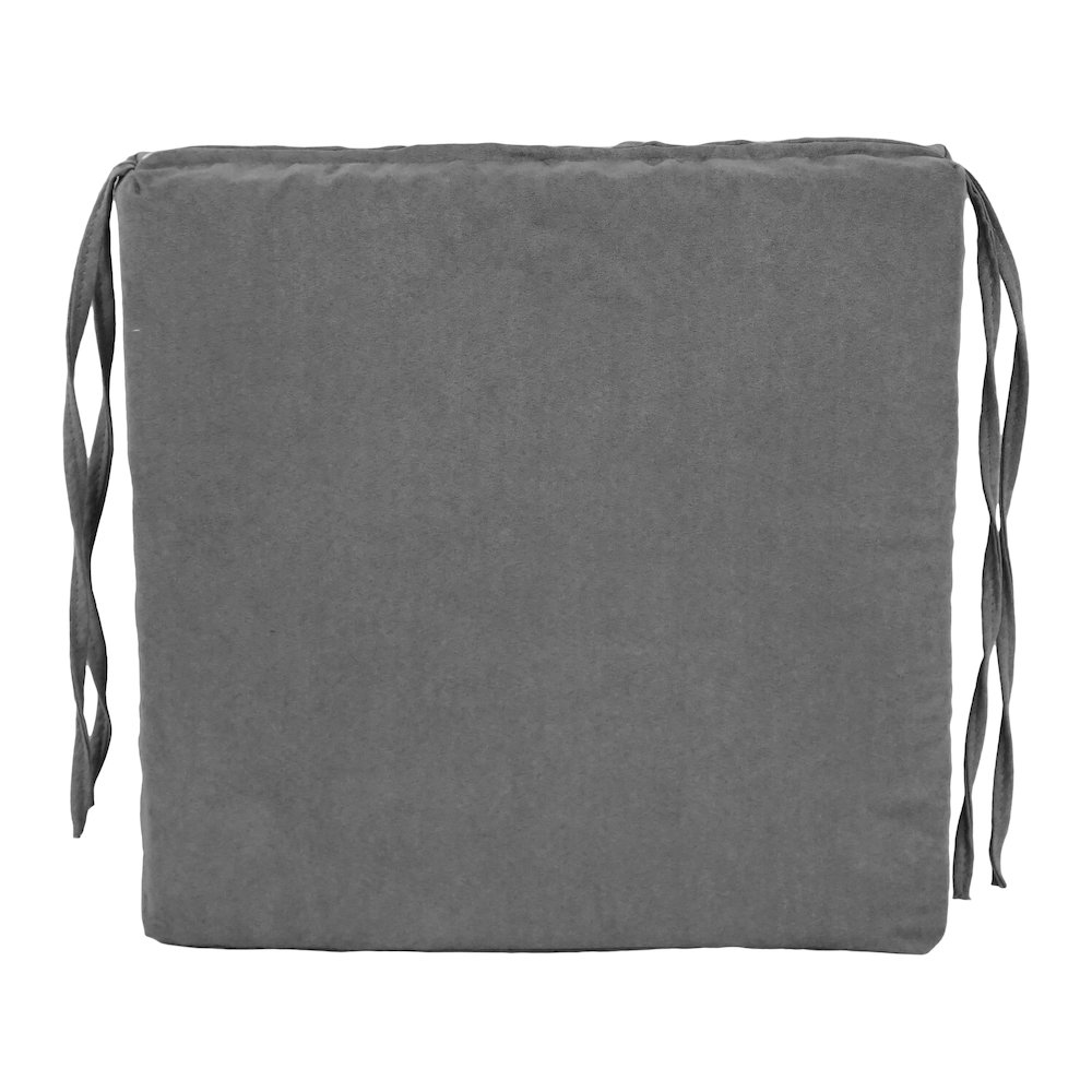 16-inch Premium Solid Polyester Indoor Square Chair Cushions (Set of 6). Picture 2