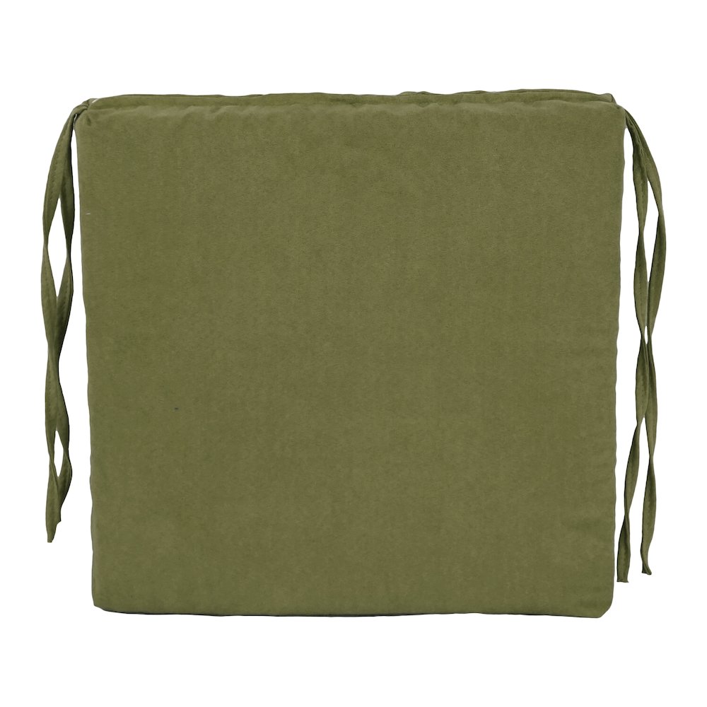 16-inch Premium Solid Polyester Indoor Square Chair Cushions (Set of 6). Picture 2