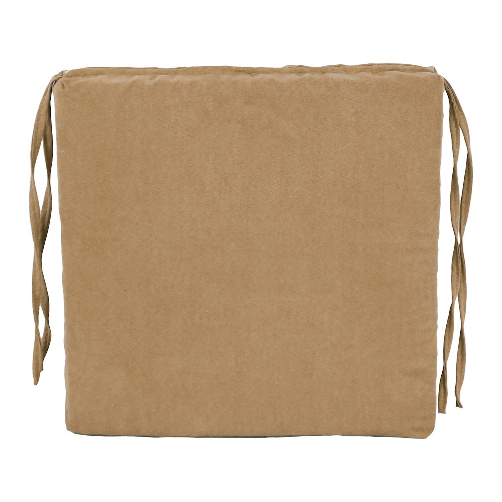 16-inch Premium Solid Polyester Indoor Square Chair Cushions (Set of 6). Picture 2