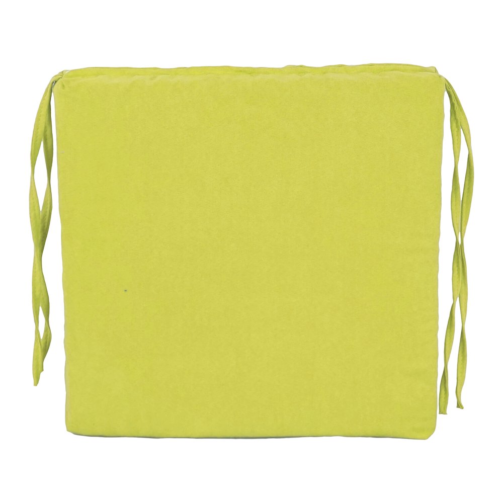16-inch Premium Solid Polyester Indoor Square Chair Cushions (Set of 6). Picture 2