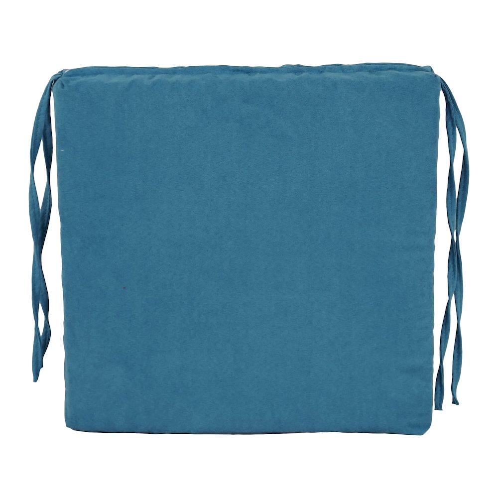 16-inch Premium Solid Polyester Indoor Square Chair Cushions (Set of 6). Picture 2
