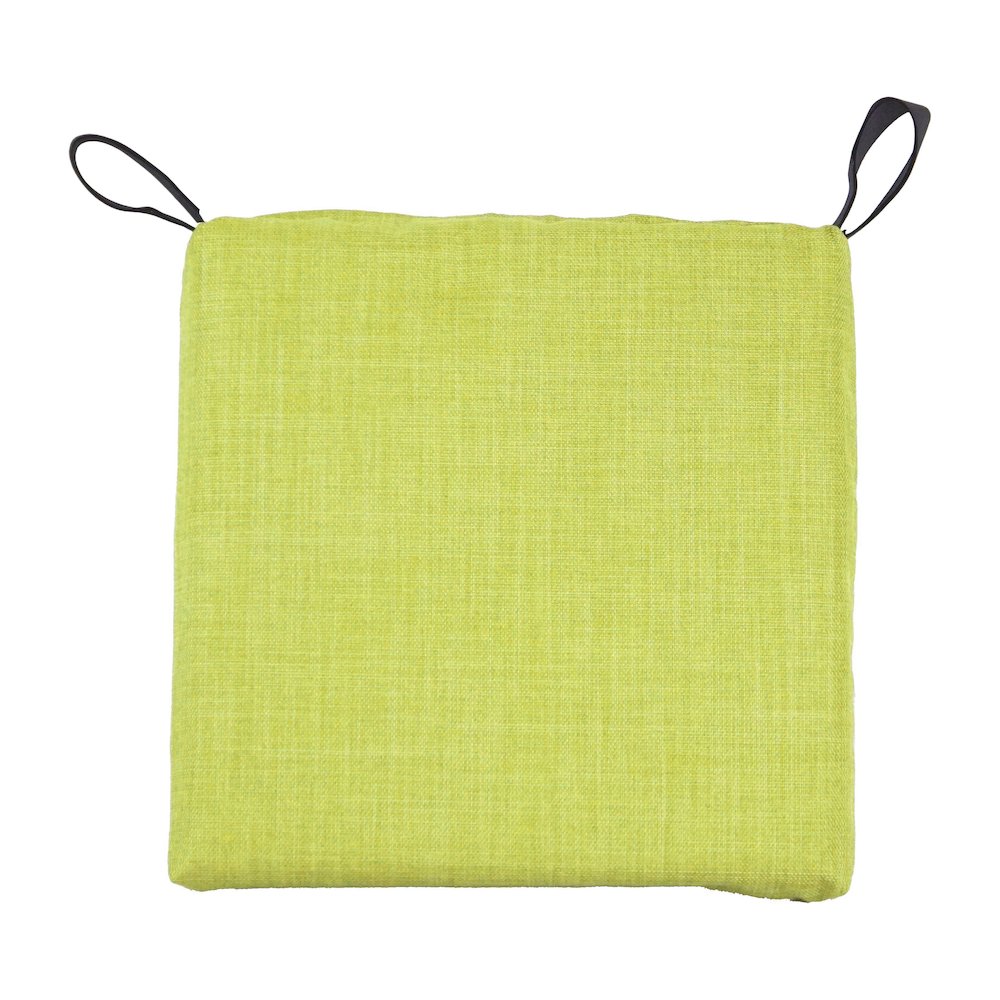 16-inch Spun Polyester Solid Outdoor Square Chair Cushions (Set of 6). Picture 2