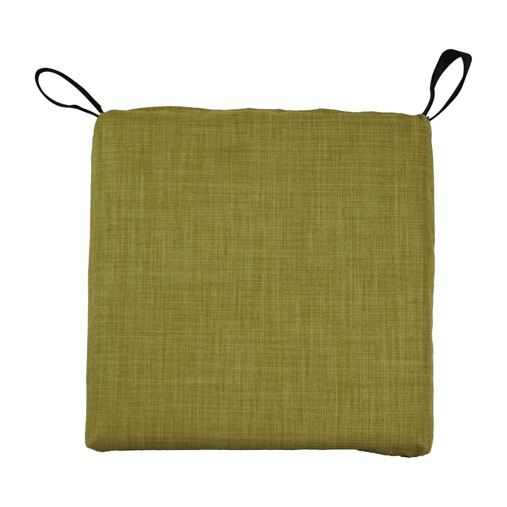 16-inch Spun Polyester Solid Outdoor Square Chair Cushions (Set of 6). Picture 2