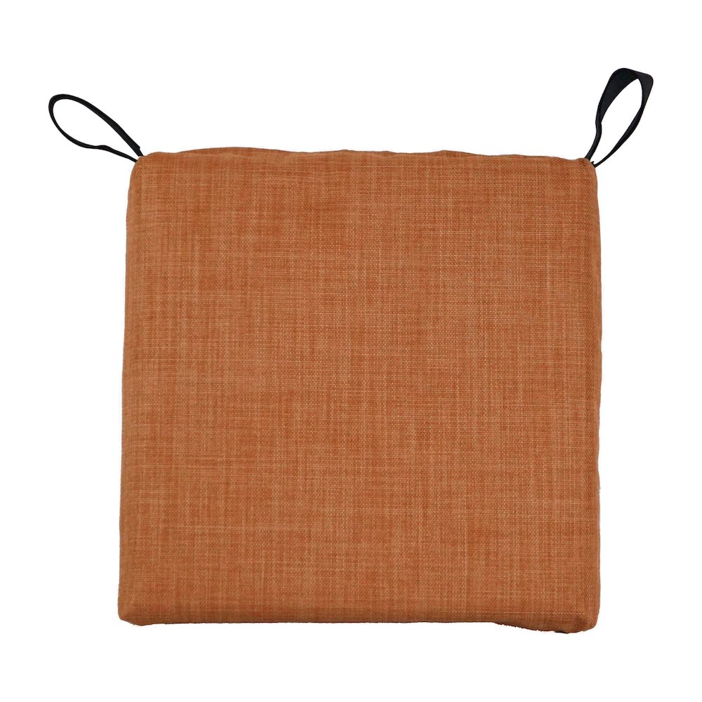16-inch Spun Polyester Solid Outdoor Square Chair Cushions (Set of 6). Picture 2