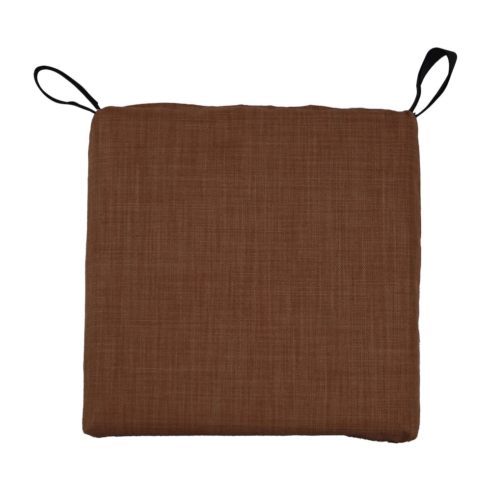 16-inch Spun Polyester Solid Outdoor Square Chair Cushions (Set of 6). Picture 2