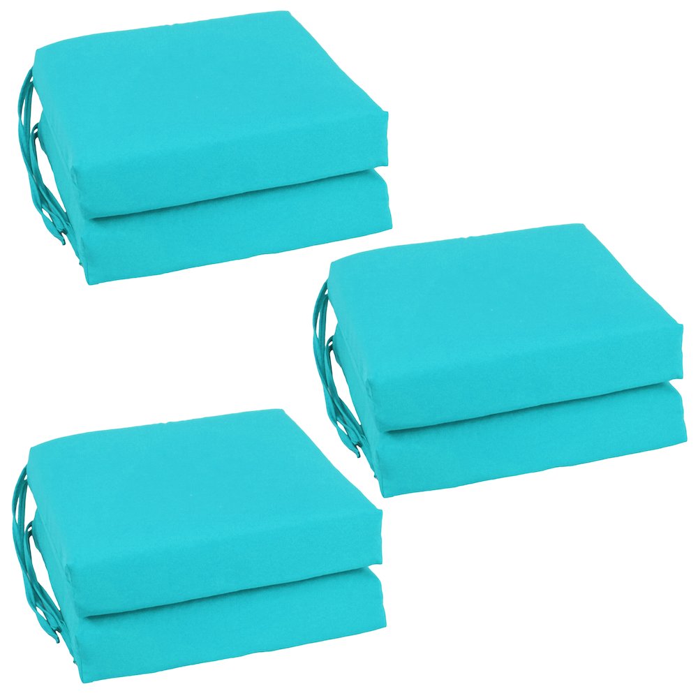 16-inch Twill Indoor Square Chair Cushions (Set of 6). Picture 1