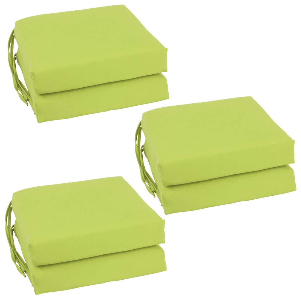 16-inch Twill Indoor Square Chair Cushions (Set of 6). Picture 1