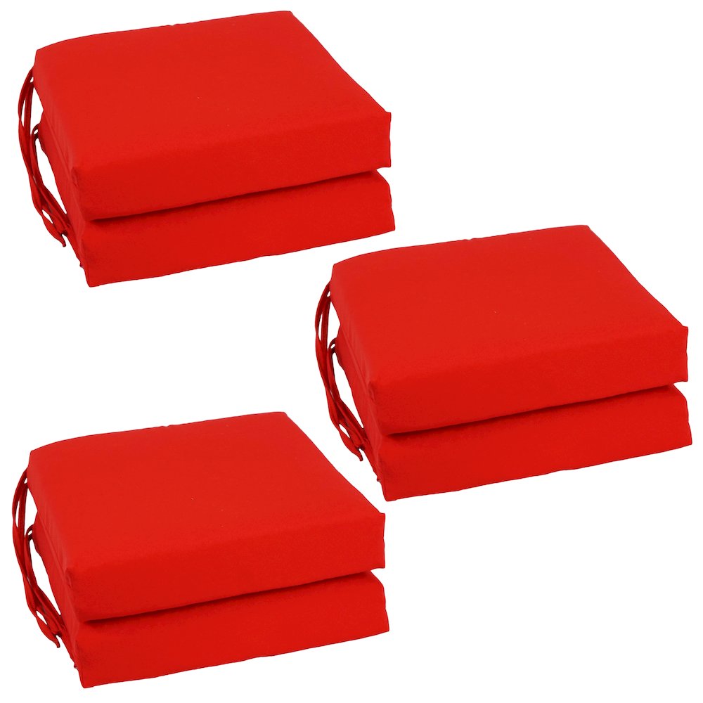 16-inch Twill Indoor Square Chair Cushions (Set of 6). Picture 1