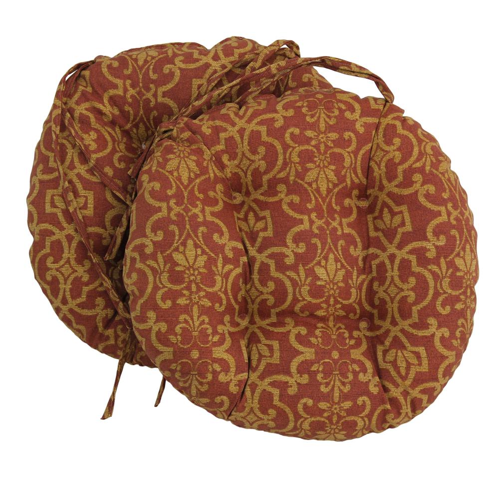 16-inch Outdoor Spun Polyester Tufted Chair Cushion (Set of 2). Picture 1