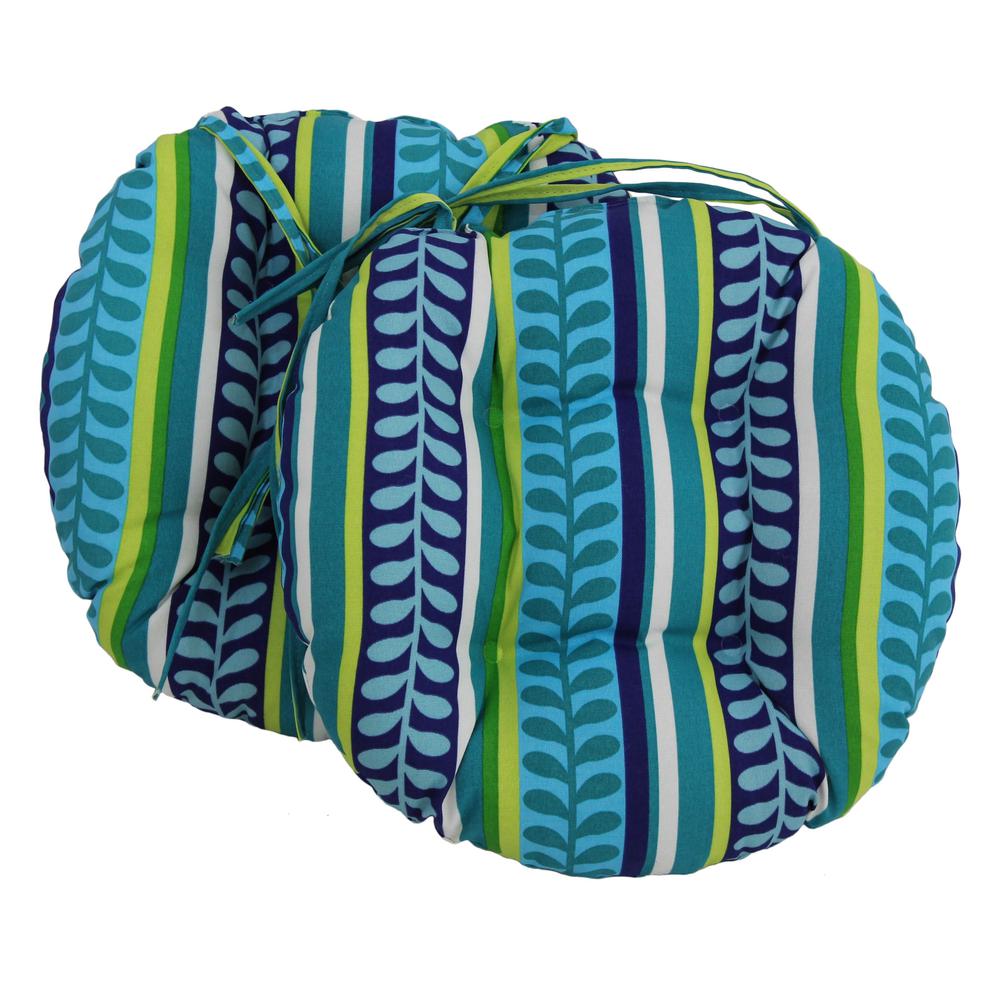 16-inch Outdoor Spun Polyester Tufted Chair Cushion (Set of 2). Picture 1