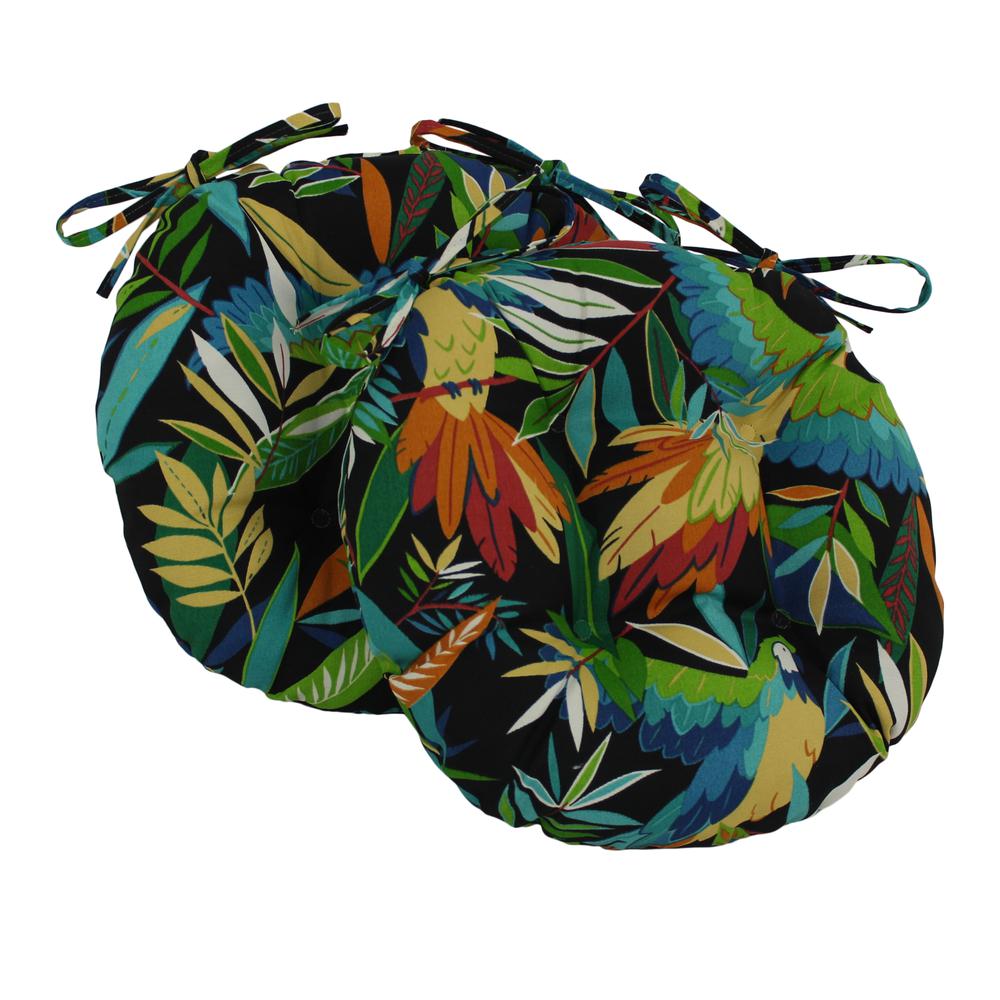 16-inch Outdoor Spun Polyester Tufted Chair Cushion (Set of 2). Picture 1