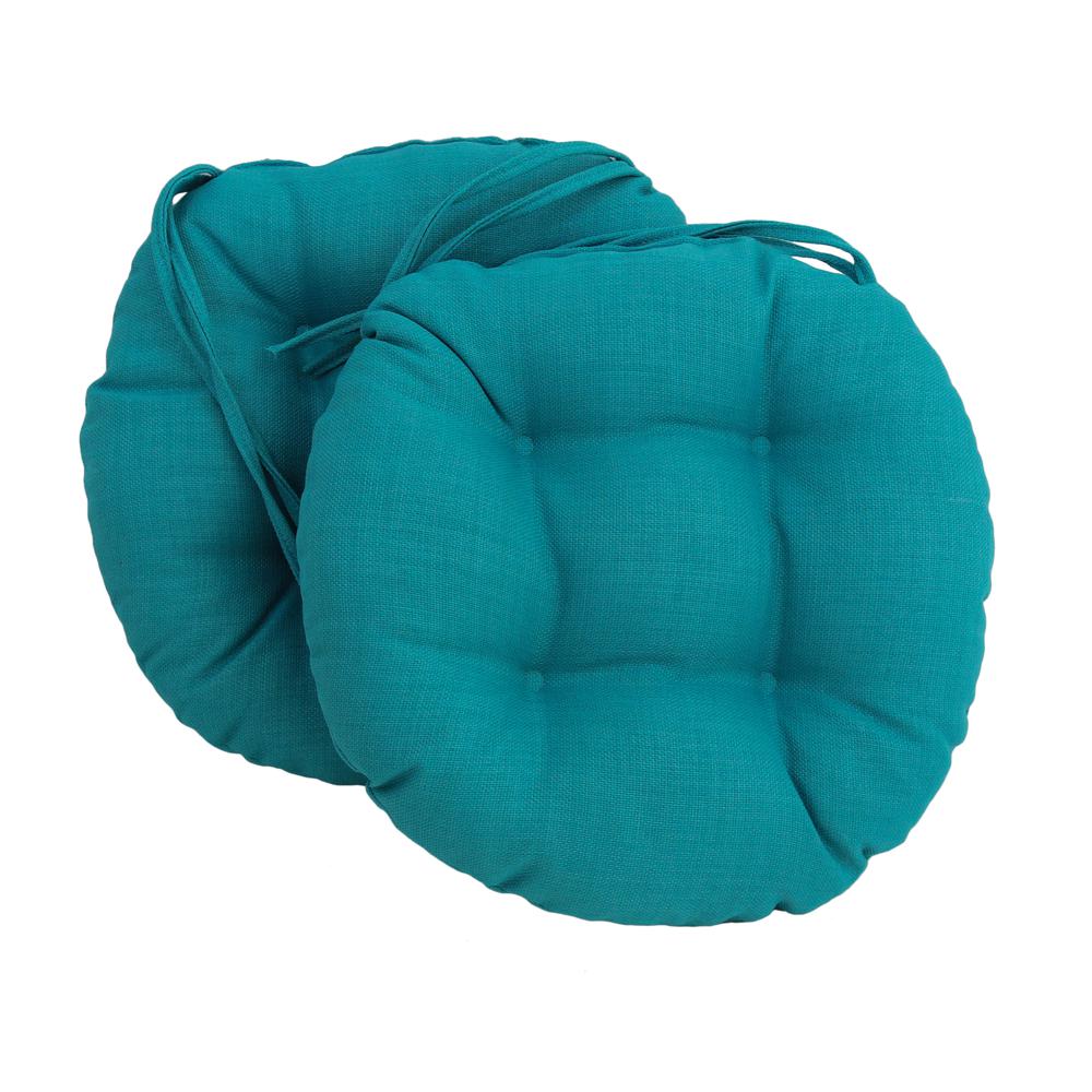 16-inch Outdoor Spun Polyester Tufted Chair Cushion (Set of 2). Picture 1