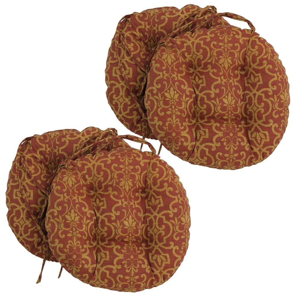 16-inch Outdoor Spun Polyester Tufted Chair Cushion (Set of 4). Picture 1