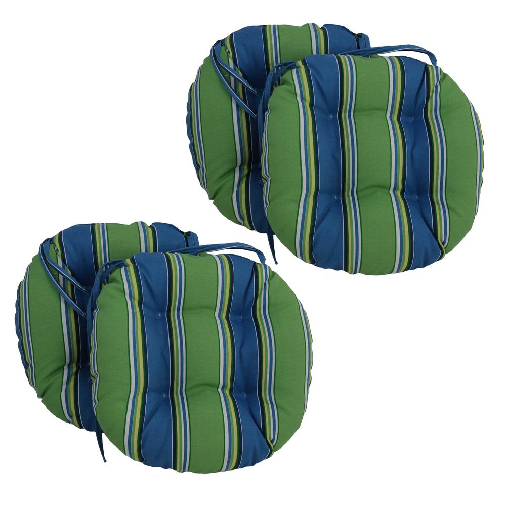 16-inch Outdoor Spun Polyester Tufted Chair Cushion (Set of 4). Picture 1