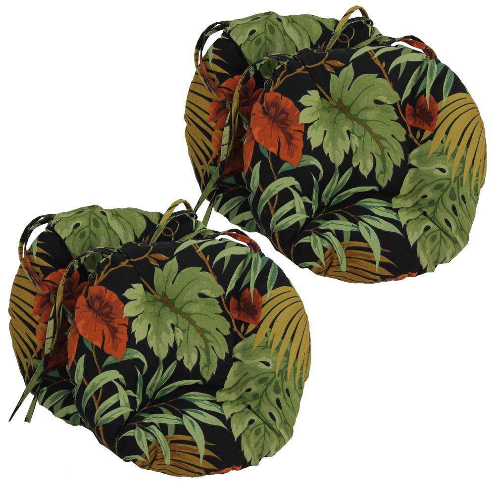 16-inch Outdoor Spun Polyester Tufted Chair Cushion (Set of 4). Picture 1