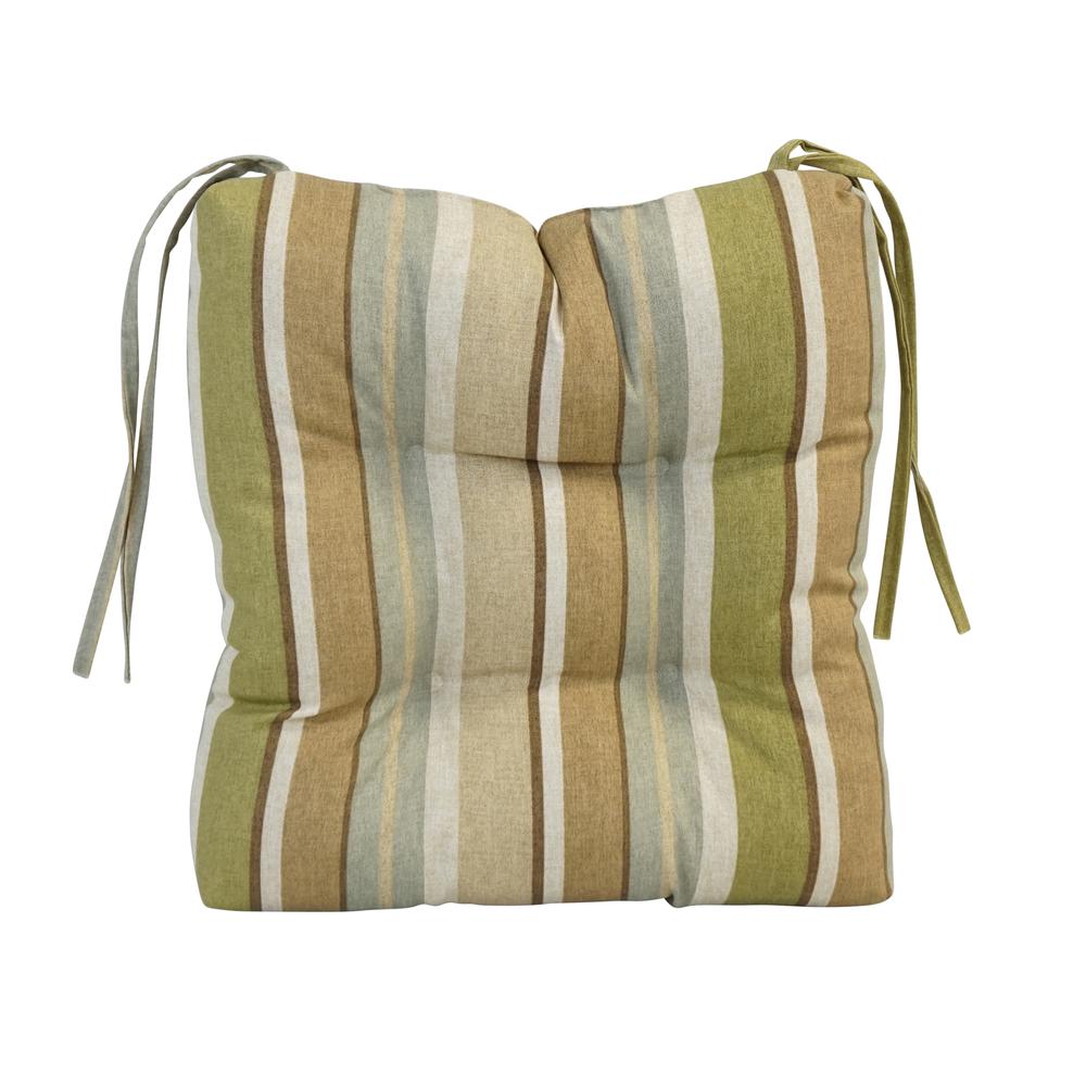 16-inch Spun Polyester Outdoor Square Tufted Chair Cushion. Picture 2