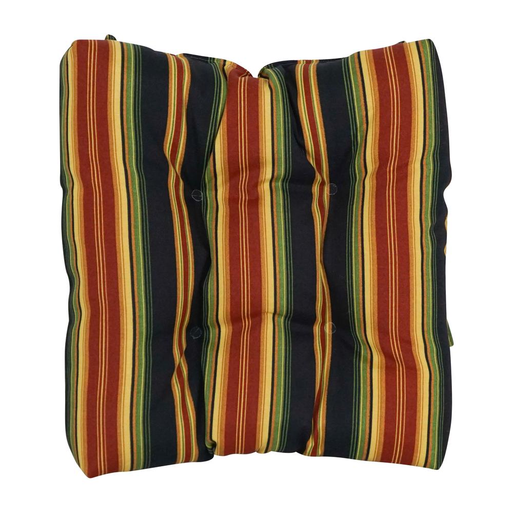 16-inch Outdoor Spun Polyseter Square Tufted Chair Cushions (Set of 4). Picture 2