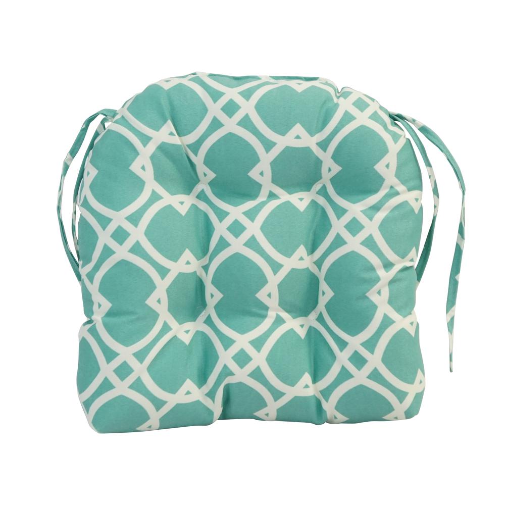 16-inch Spun Polyester Outdoor U-shaped Tufted Chair Cushion. Picture 2