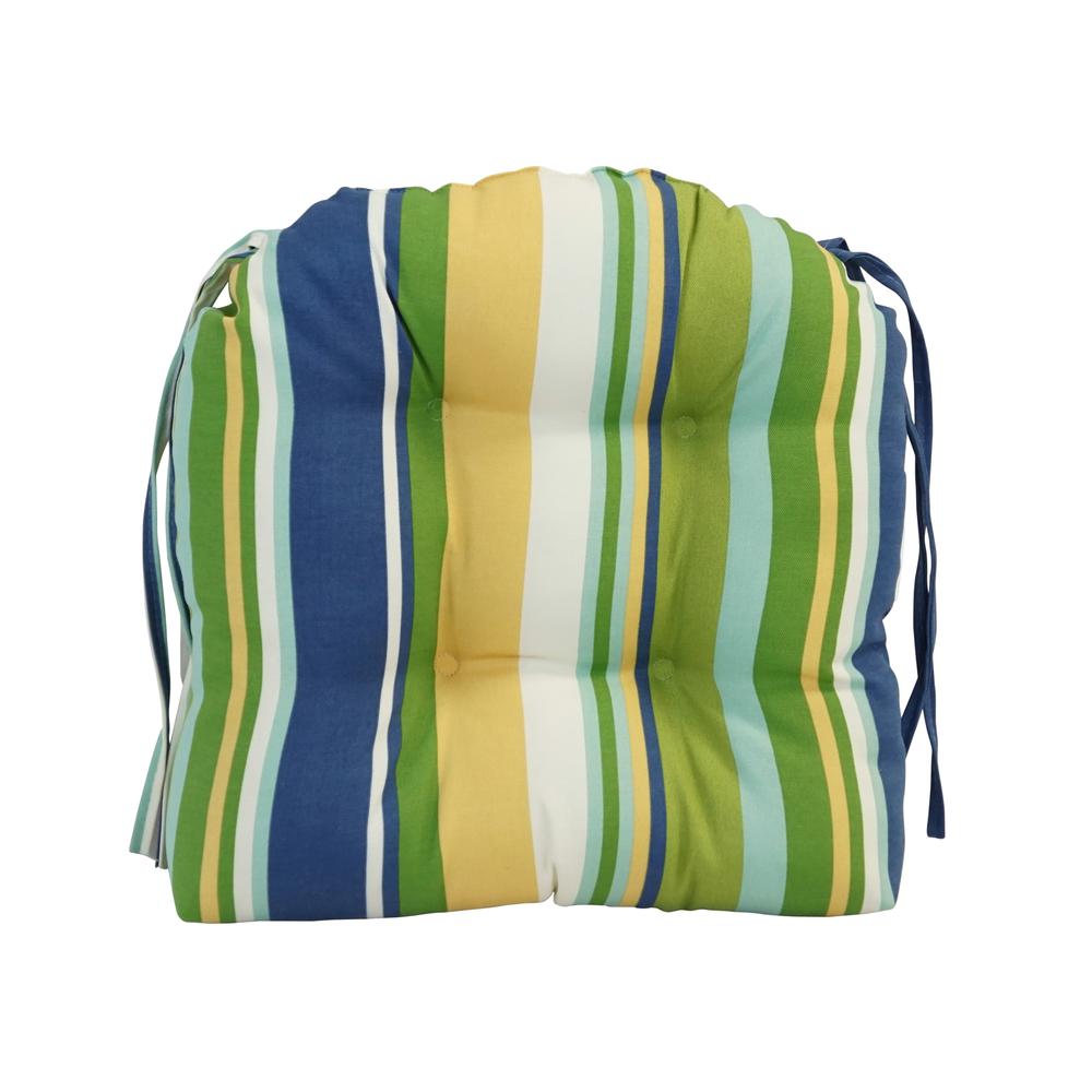 16-inch Spun Polyester Outdoor U-shaped Tufted Chair Cushion. Picture 2