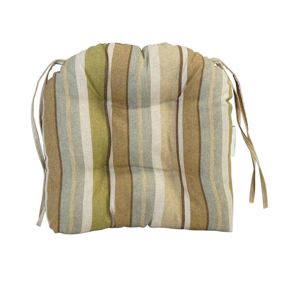 16-inch Spun Polyester Outdoor U-shaped Tufted Chair Cushion. Picture 2