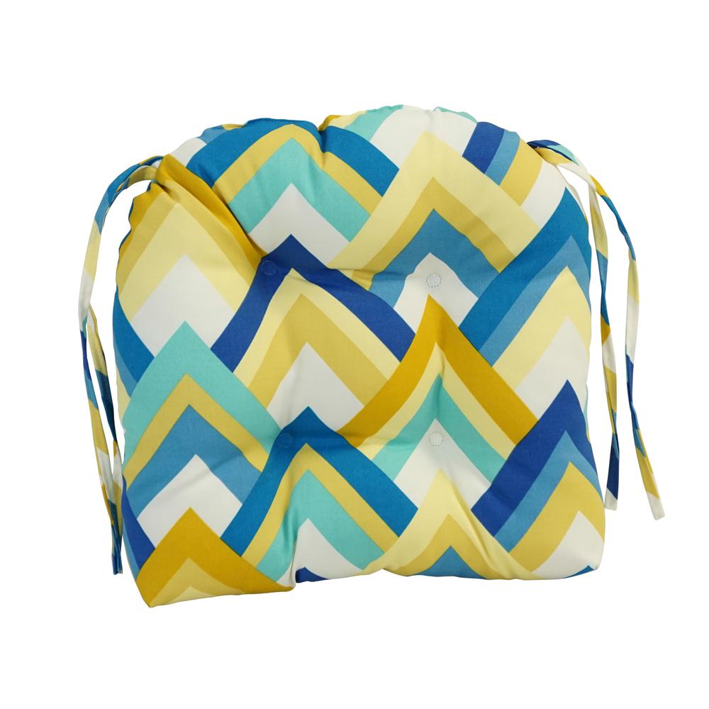 16-inch Spun Polyester Outdoor U-shaped Tufted Chair Cushion. Picture 2