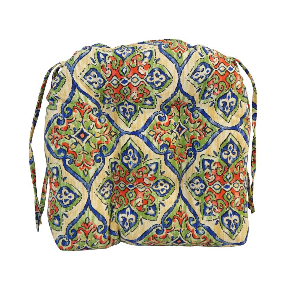 16-inch Spun Polyester Outdoor U-shaped Tufted Chair Cushion. Picture 2