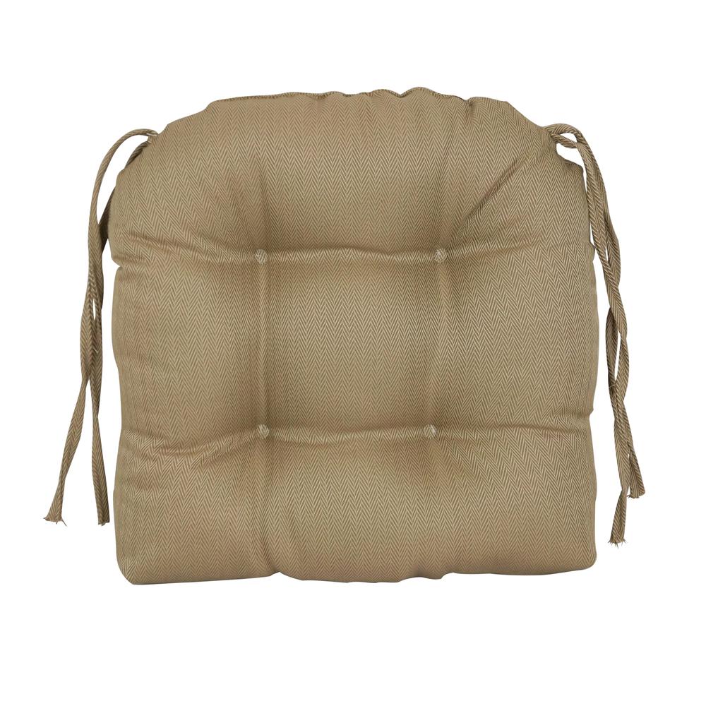 16-inch Spun Premium Outdoor U-shaped Tufted Chair Cushions (Set of 2) 916X16US-T-2CH-PO-010. Picture 2