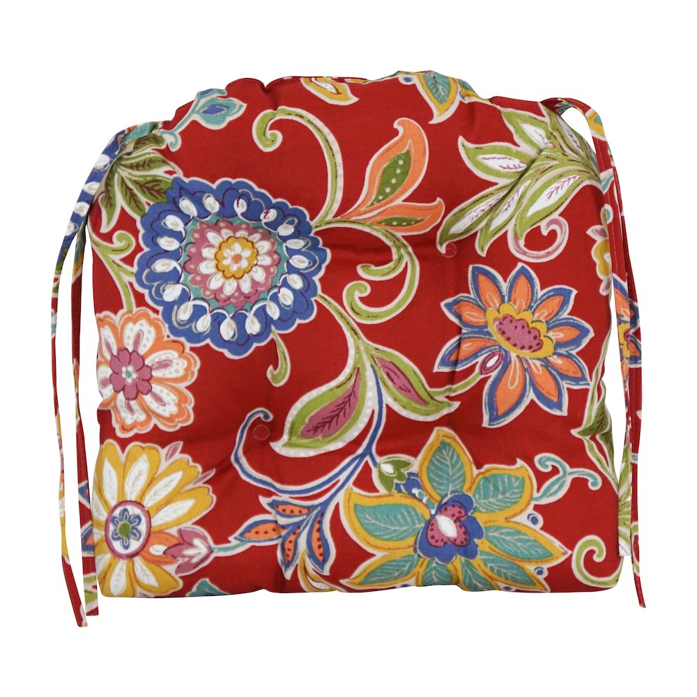 16-inch Polyester Patterned Outdoor U-shaped Chair Cushions (Set of 2). Picture 2