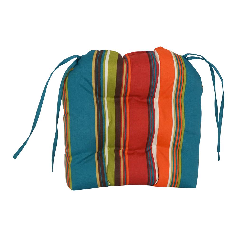 16-inch Outdoor Spun Polyester U-shaped Tufted Chair Cushions (Set of 2). Picture 2