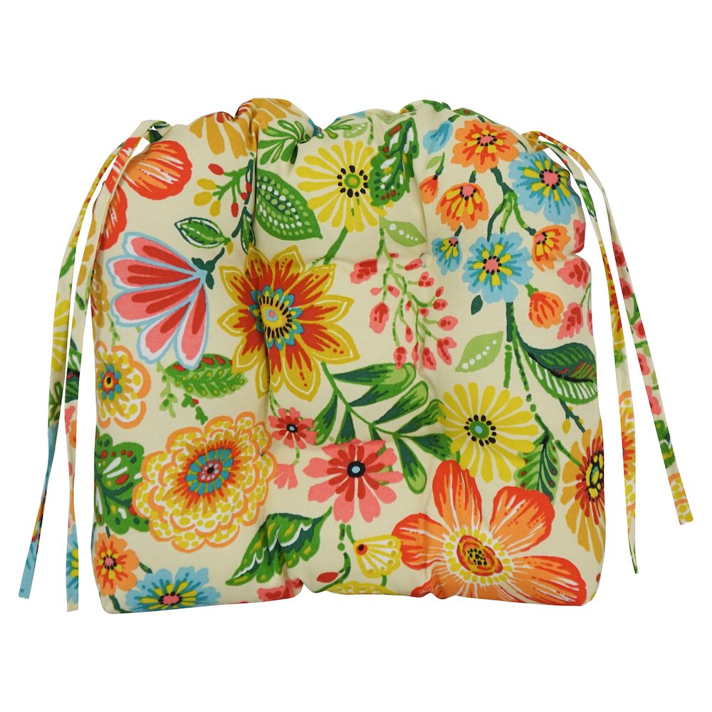 16-inch Polyester Patterned Outdoor U-shaped Chair Cushions (Set of 2). Picture 2