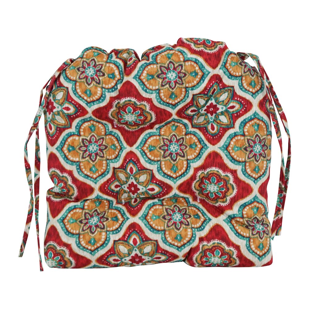 16-inch Polyester Patterned Outdoor U-shaped Chair Cushions (Set of 2). Picture 2