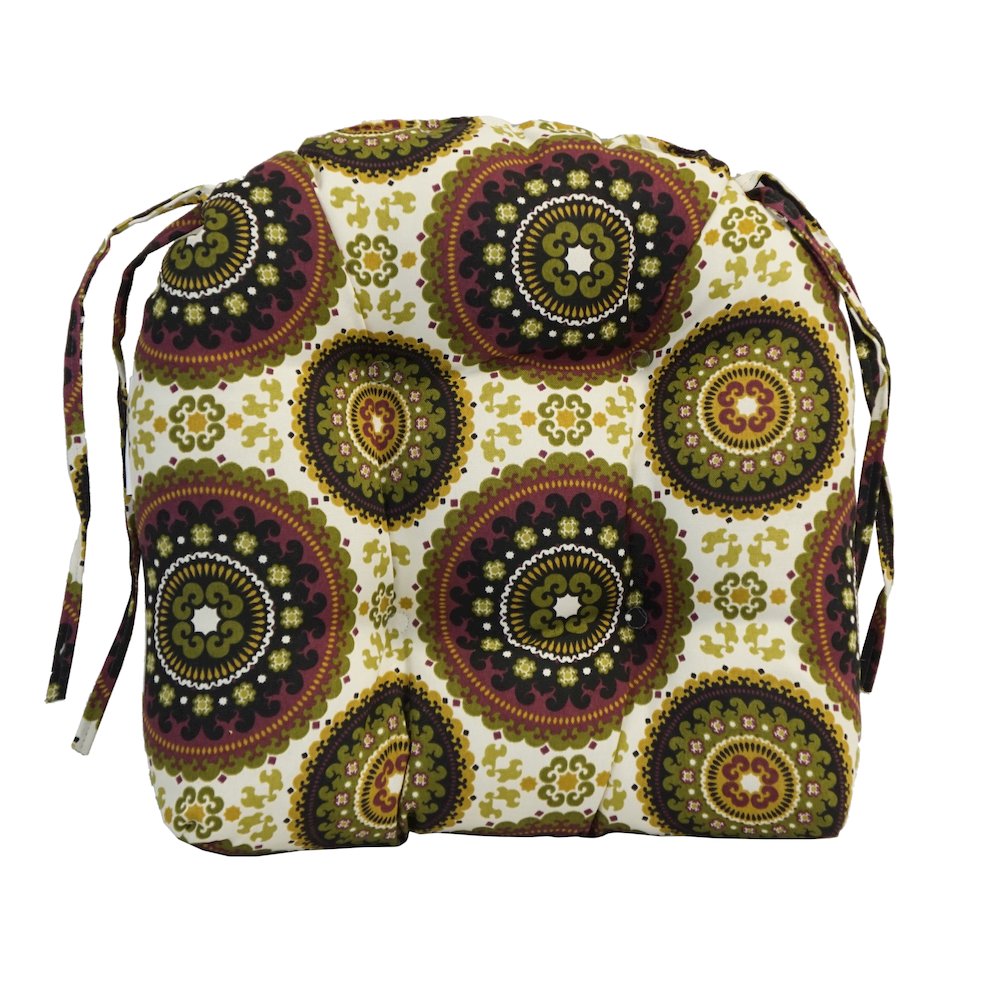 16-inch Spun Polyester Outdoor U-shaped Tufted Chair Cushions (Set of 4). Picture 2