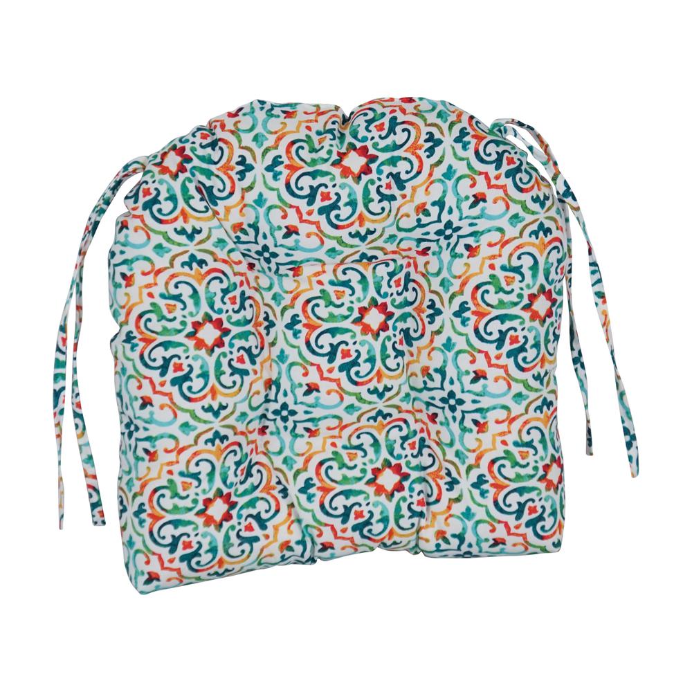 16-inch Spun Polyester Outdoor U-shaped Tufted Chair Cushion. Picture 2