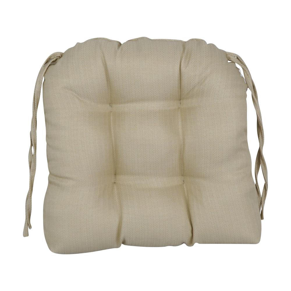 16-inch Spun Premium Outdoor U-shaped Tufted Chair Cushions (Set of 4) 916X16US-T-4CH-PO-014. Picture 2