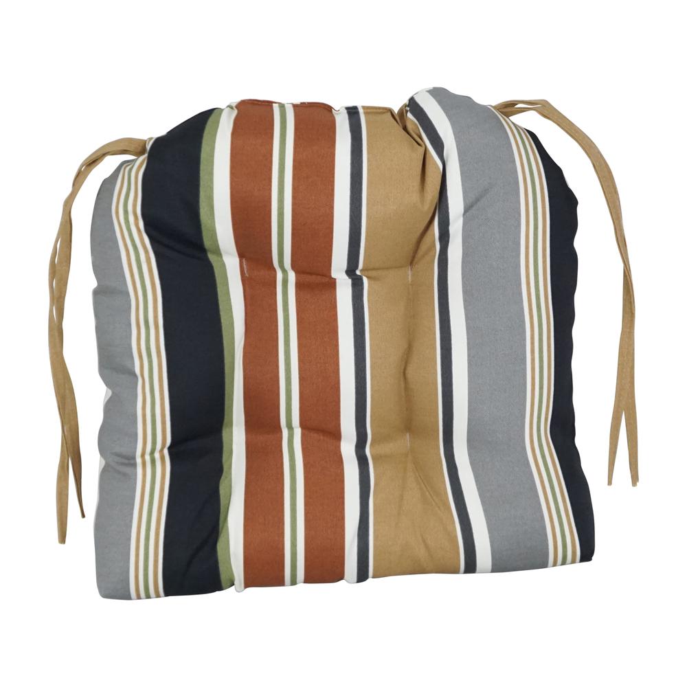 16-inch Spun Polyester Outdoor U-shaped Tufted Chair Cushion. Picture 2