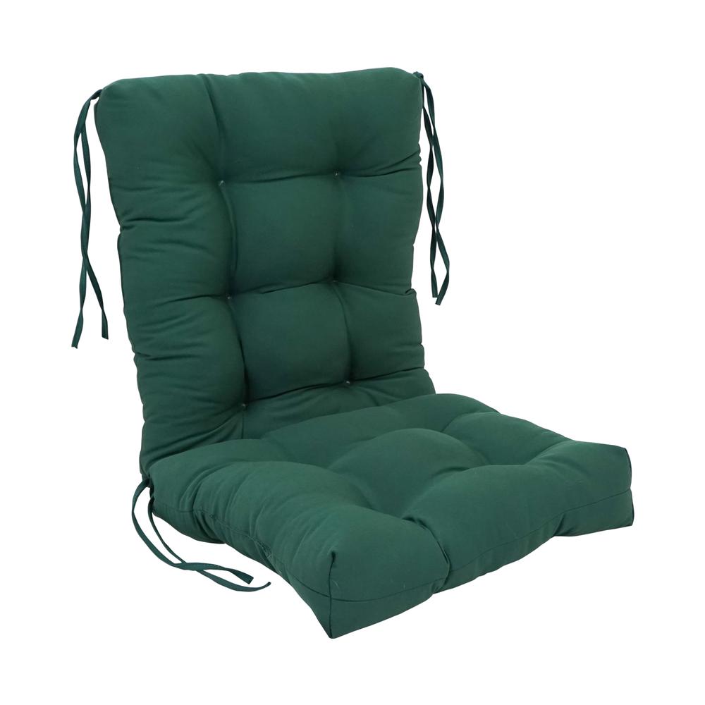 18-inch by 38-inch Solid Twill Tufted Chair Cushion. Picture 1